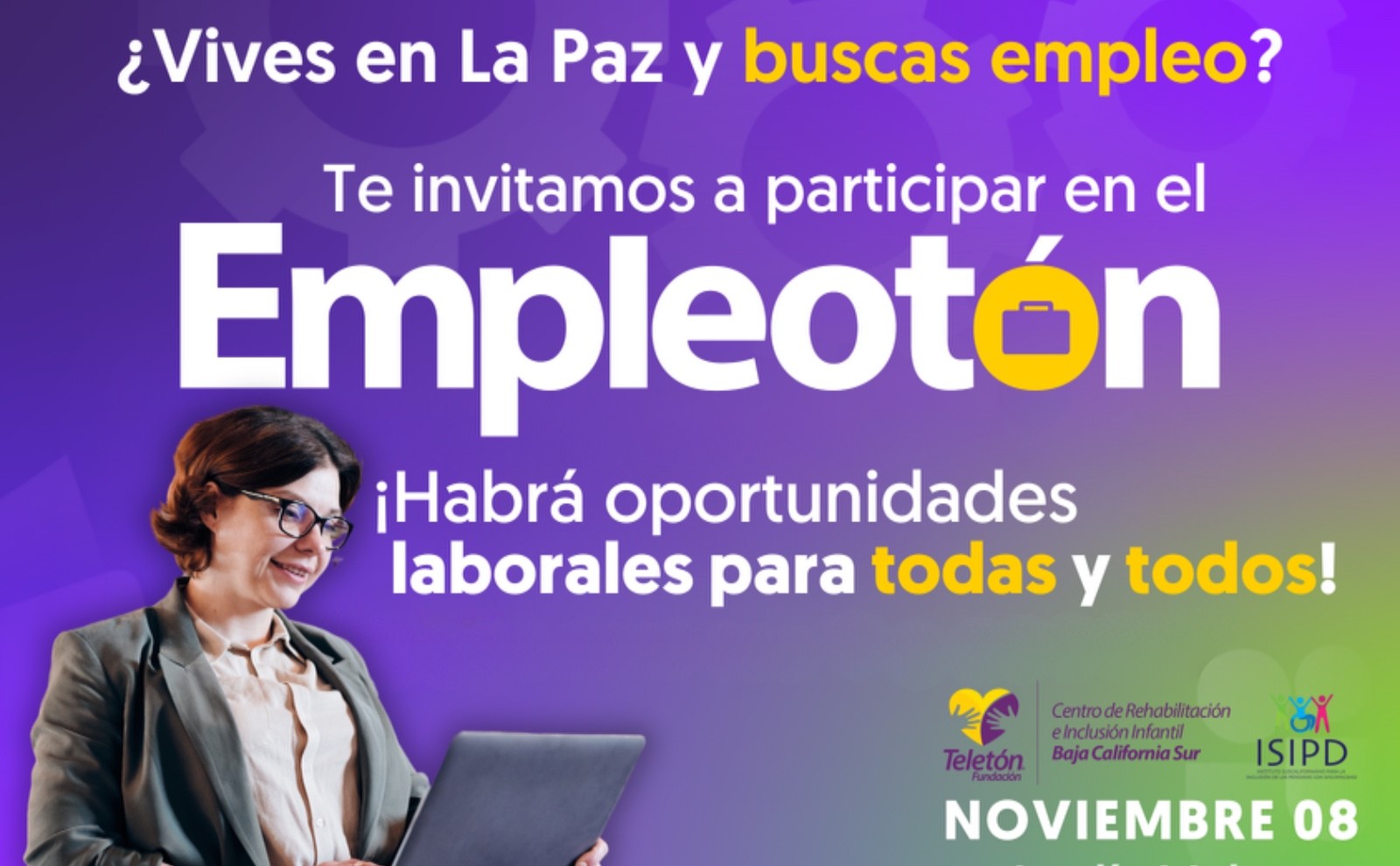 Ofertan este viernes 700 empleos en la jornada de inclusión laboral en La Paz