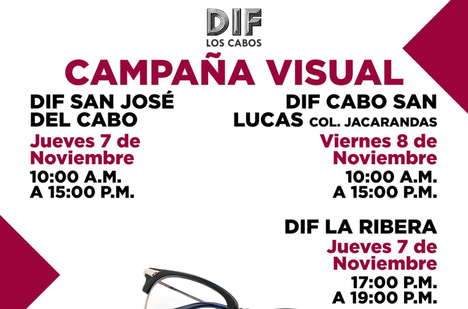 ¡Aprovecha! la Campaña Visual del DIF Los Cabos para salud ocular