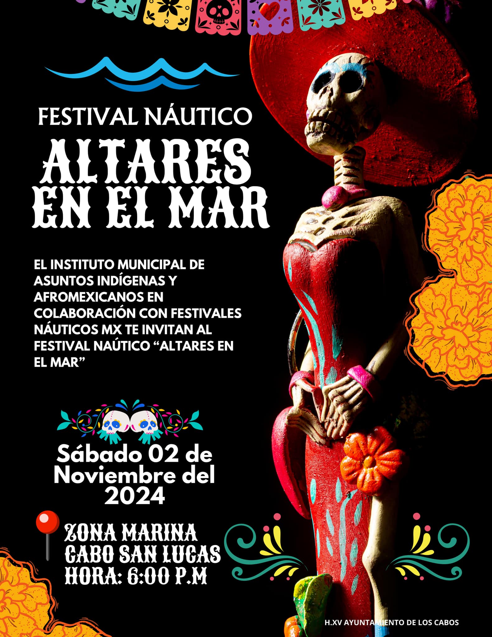Celebra IMAIA de Los Cabos el Día de Muertos en la 4ª edición de ‘Altares de Mar’ 2024