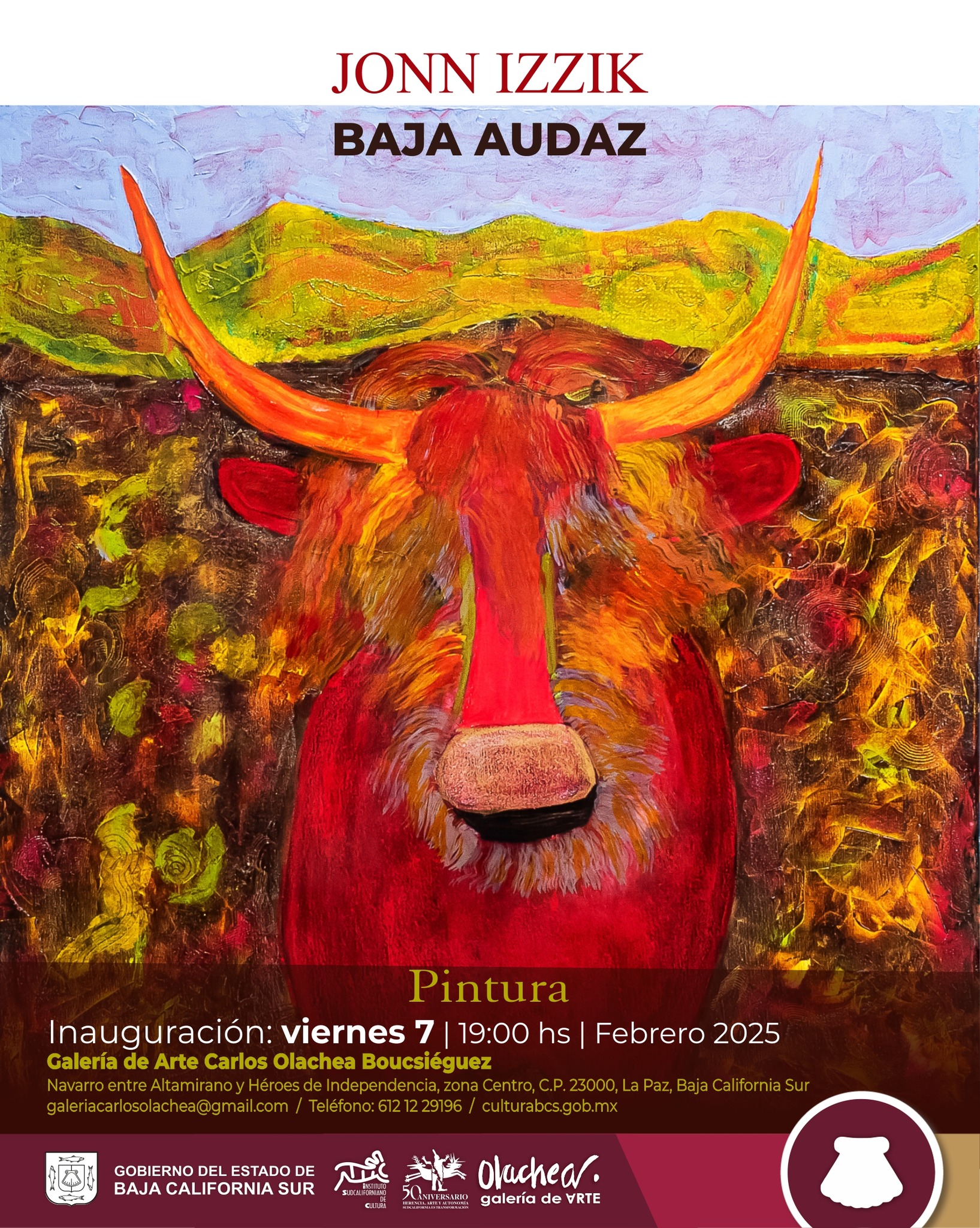 Exhibirán en La Paz «Baja Audaz», nueva exposición pictórica del artista Jonn Izzik