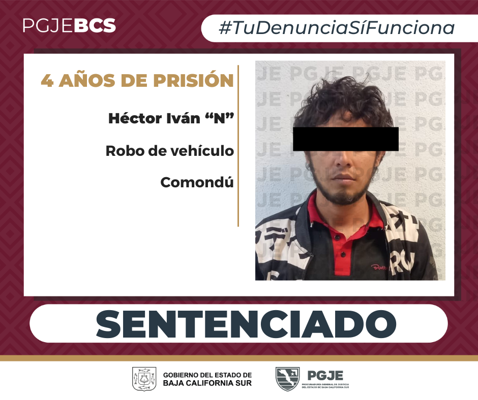 Justicia en acción: condenan a sujeto por robo de motocicleta