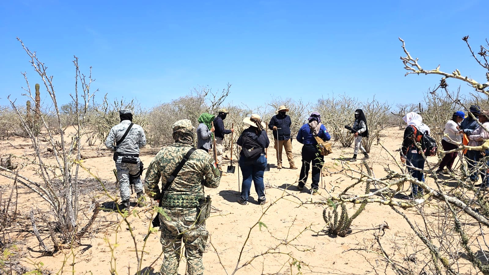 CEBP y familiares hallan inhumaciones en operativo coordinado en BCS