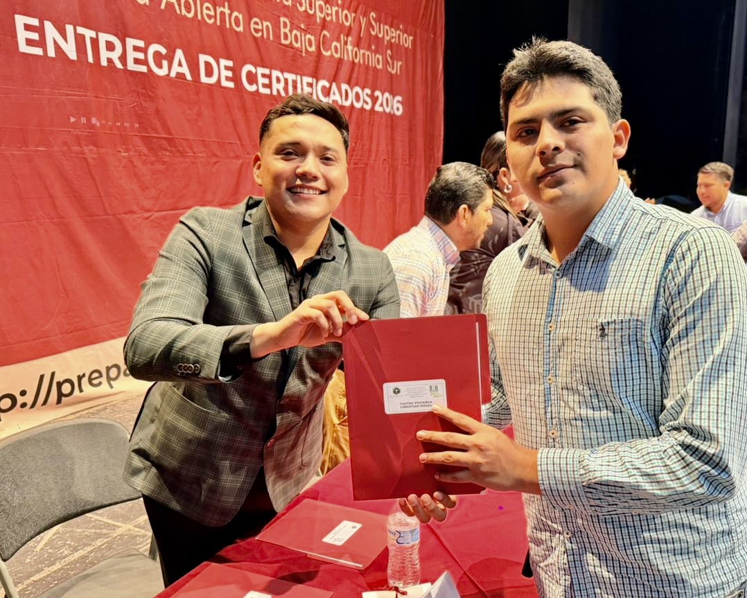 Más de 3 mil 500 personas concluyen el bachillerato en Preparatoria Abierta durante el actual Gobierno de BCS