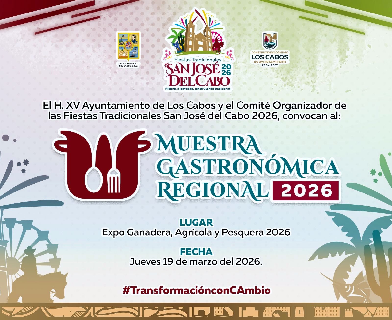 Invitan a disfrutar la primera Muestra Gastronómica Local en las Fiestas Tradicionales San José del Cabo 2026