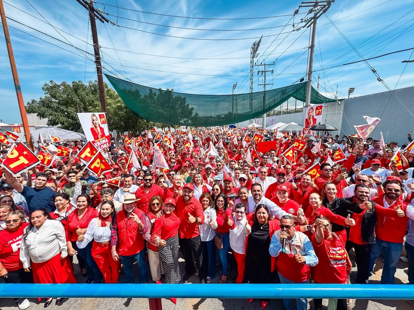Evento del PT en La Paz exhibe posibles reacomodos internos en la 4T