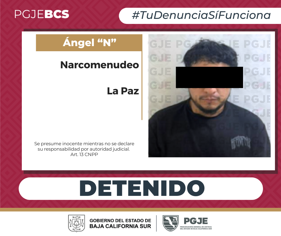 Operativo en La Paz deja detenido con más de 200 dosis de cristal