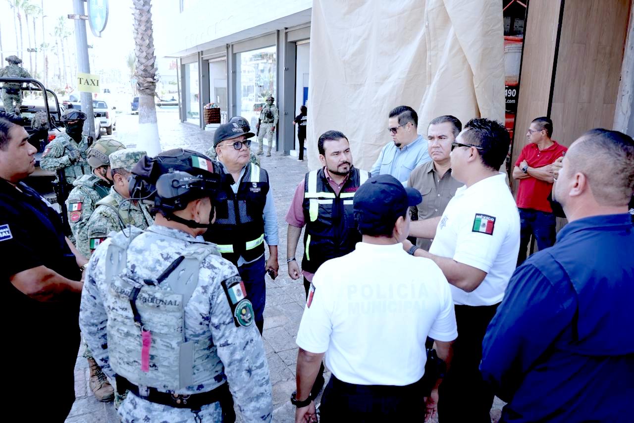 Coordinan autoridades de Los Cabos operativo especial de seguridad por partido de la Selección Nacional