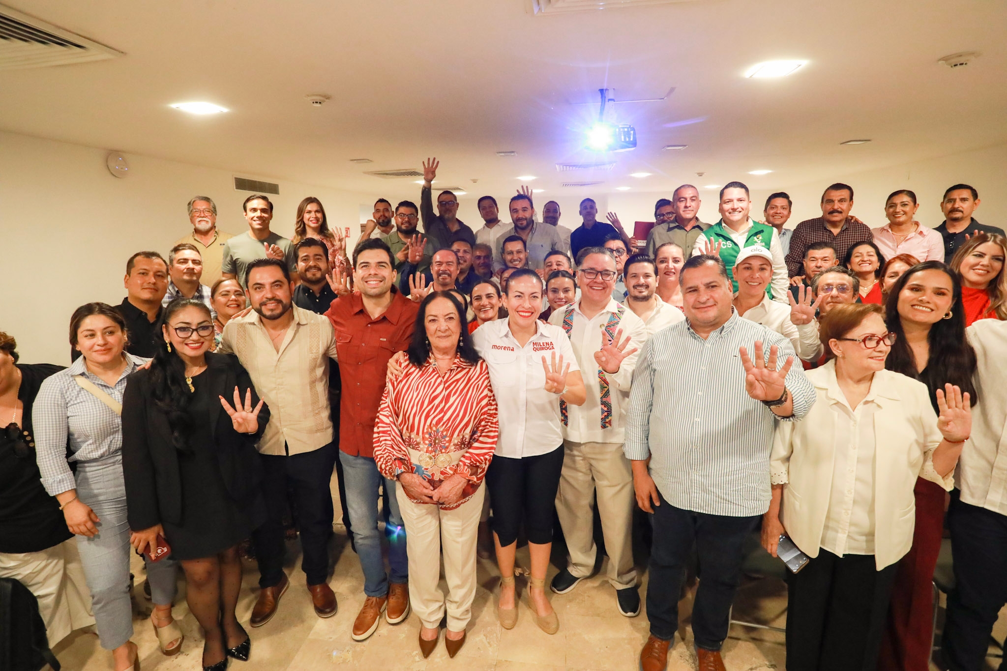 Morena, PT y Verde deben caminar juntos, afirma Milena Quiroga rumbo a nuevos retos